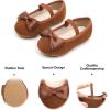 imageFelix ampamp Flora Toddler Flower Girl Dress Shoes  Girl Ballet Flats Party School Shoes WeddingB803brown