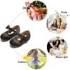 imageFelix ampamp Flora Toddler Flower Girl Dress Shoes  Girl Ballet Flats Party School Shoes WeddingB816black