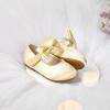 imageFelix ampamp Flora Toddler Flower Girl Dress Shoes  Girl Ballet Flats Party School Shoes WeddingB816champagne Gold