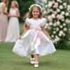 imageFelix ampamp Flora Toddler Flower Girl Dress Shoes  Girl Ballet Flats Party School Shoes WeddingB816white