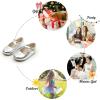 imageFelix ampamp Flora Toddler Flower Girl Dress Shoes  Girl Ballet Flats Party School Shoes WeddingB863silver