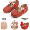 imageFelix ampamp Flora Toddler Flower Girl Dress Shoes  Girl Ballet Flats Party School Shoes WeddingB873glitter Red