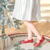 imageFelix ampamp Flora Toddler Flower Girl Dress Shoes  Girl Ballet Flats Party School Shoes WeddingB873glitter Red