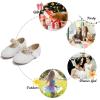 imageFelix ampamp Flora Toddler Flower Girl Dress Shoes  Girl Ballet Flats Party School Shoes WeddingB873glitter White