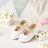 imageFelix ampamp Flora Toddler Flower Girl Dress Shoes  Girl Ballet Flats Party School Shoes WeddingB873pl White