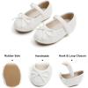 imageFelix ampamp Flora Toddler Flower Girl Dress Shoes  Girl Ballet Flats Party School Shoes WeddingB880glitter White