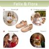 imageFelix ampamp Flora Toddler Flower Girl Dress Shoes  Girl Ballet Flats Party School Shoes WeddingB888fl Nude
