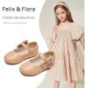 imageFelix ampamp Flora Toddler Flower Girl Dress Shoes  Girl Ballet Flats Party School Shoes WeddingB888fl Nude