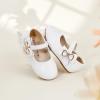 imageFelix ampamp Flora Toddler Flower Girl Dress Shoes  Girl Ballet Flats Party School Shoes WeddingB888fl White