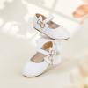 imageFelix ampamp Flora Toddler Flower Girl Dress Shoes  Girl Ballet Flats Party School Shoes WeddingB888fl White