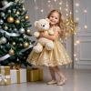 imageFelix ampamp Flora Toddler Flower Girl Dress Shoes  Girl Ballet Flats Party School Shoes WeddingB888glitter Gold