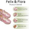 imageFelix ampamp Flora Toddler Flower Girl Dress Shoes  Girl Ballet Flats Party School Shoes WeddingB888glitter Pink