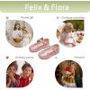 imageFelix ampamp Flora Toddler Flower Girl Dress Shoes  Girl Ballet Flats Party School Shoes WeddingB888glitter Pink