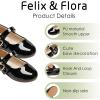 imageFelix ampamp Flora Toddler Flower Girl Dress Shoes  Girl Ballet Flats Party School Shoes WeddingB888pl Black