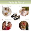 imageFelix ampamp Flora Toddler Flower Girl Dress Shoes  Girl Ballet Flats Party School Shoes WeddingB888pl Black