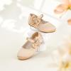 imageFelix ampamp Flora Toddler Flower Girl Dress Shoes  Girl Ballet Flats Party School Shoes WeddingB888s Dark Nude