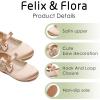 imageFelix ampamp Flora Toddler Flower Girl Dress Shoes  Girl Ballet Flats Party School Shoes WeddingB888s Dark Nude