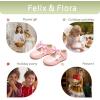 imageFelix ampamp Flora Toddler Flower Girl Dress Shoes  Girl Ballet Flats Party School Shoes WeddingB890light Pink