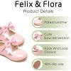 imageFelix ampamp Flora Toddler Flower Girl Dress Shoes  Girl Ballet Flats Party School Shoes WeddingB890light Pink