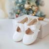 imageFelix ampamp Flora Toddler Flower Girl Dress Shoes  Girl Ballet Flats Party School Shoes WeddingB890white