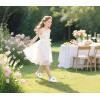 imageFelix ampamp Flora Toddler Flower Girl Dress Shoes  Girl Ballet Flats Party School Shoes WeddingB890white