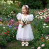 imageFelix ampamp Flora Toddler Flower Girl Dress Shoes  Girl Ballet Flats Party School Shoes WeddingB890white