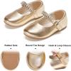 imageFelix ampamp Flora Toddler Flower Girl Dress Shoes  Girl Ballet Flats Party School Shoes WeddingB899fl Gold