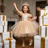 imageFelix ampamp Flora Toddler Flower Girl Dress Shoes  Girl Ballet Flats Party School Shoes WeddingB899fl Gold
