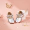 imageFelix ampamp Flora Toddler Flower Girl Dress Shoes  Girl Ballet Flats Party School Shoes WeddingB899fl Silver