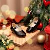 imageFelix ampamp Flora Toddler Flower Girl Dress Shoes  Girl Ballet Flats Party School Shoes WeddingB899pl Black