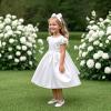 imageFelix ampamp Flora Toddler Flower Girl Dress Shoes  Girl Ballet Flats Party School Shoes WeddingB899pl White