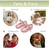 imageFelix ampamp Flora Toddler Flower Girl Dress Shoes  Girl Ballet Flats Party School Shoes WeddingB901glitter Pink