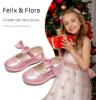 imageFelix ampamp Flora Toddler Flower Girl Dress Shoes  Girl Ballet Flats Party School Shoes WeddingB901glitter Pink