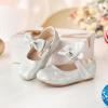 imageFelix ampamp Flora Toddler Flower Girl Dress Shoes  Girl Ballet Flats Party School Shoes WeddingB901glitter Silver