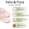 imageFelix ampamp Flora Toddler Flower Girl Dress Shoes  Girl Ballet Flats Party School Shoes WeddingB902light Pink