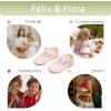 imageFelix ampamp Flora Toddler Flower Girl Dress Shoes  Girl Ballet Flats Party School Shoes WeddingB902light Pink