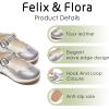 imageFelix ampamp Flora Toddler Flower Girl Dress Shoes  Girl Ballet Flats Party School Shoes WeddingB902silver