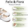 imageFelix ampamp Flora Toddler Flower Girl Dress Shoes  Girl Ballet Flats Party School Shoes WeddingB902white