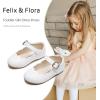 imageFelix ampamp Flora Toddler Flower Girl Dress Shoes  Girl Ballet Flats Party School Shoes WeddingB902white