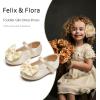 imageFelix ampamp Flora Toddler Flower Girl Dress Shoes  Girl Ballet Flats Party School Shoes WeddingB904champagne Gold