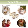 imageFelix ampamp Flora Toddler Flower Girl Dress Shoes  Girl Ballet Flats Party School Shoes WeddingB904champagne Gold