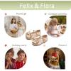 imageFelix ampamp Flora Toddler Flower Girl Dress Shoes  Girl Ballet Flats Party School Shoes WeddingB904dark Nude