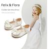 imageFelix ampamp Flora Toddler Flower Girl Dress Shoes  Girl Ballet Flats Party School Shoes WeddingB904ivory White