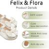 imageFelix ampamp Flora Toddler Flower Girl Dress Shoes  Girl Ballet Flats Party School Shoes WeddingB904ivory White