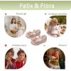 imageFelix ampamp Flora Toddler Flower Girl Dress Shoes  Girl Ballet Flats Party School Shoes WeddingB904pink