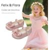 imageFelix ampamp Flora Toddler Flower Girl Dress Shoes  Girl Ballet Flats Party School Shoes WeddingB904pink