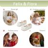 imageFelix ampamp Flora Toddler Flower Girl Dress Shoes  Girl Ballet Flats Party School Shoes WeddingB904pl White
