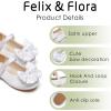 imageFelix ampamp Flora Toddler Flower Girl Dress Shoes  Girl Ballet Flats Party School Shoes WeddingB904white