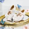 imageFelix ampamp Flora Toddler Flower Girl Dress Shoes  Girl Ballet Flats Party School Shoes WeddingB904white