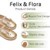 imageFelix ampamp Flora Toddler Flower Girl Dress Shoes  Girl Ballet Flats Party School Shoes WeddingBf02gold